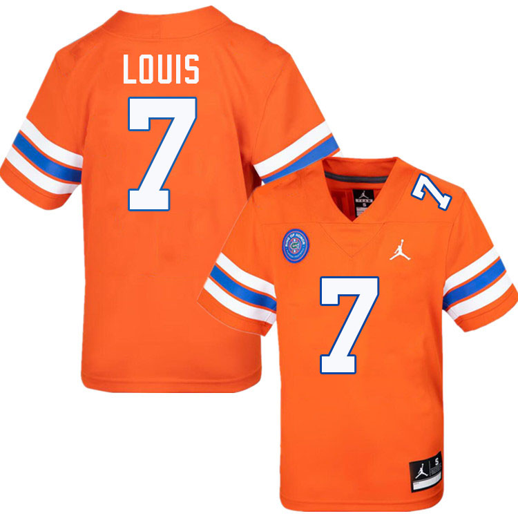 Byron Louis Florida Jersey,Florida Gators #7 Byron Louis Uniforms,Jersey Youth-Throwback Orange